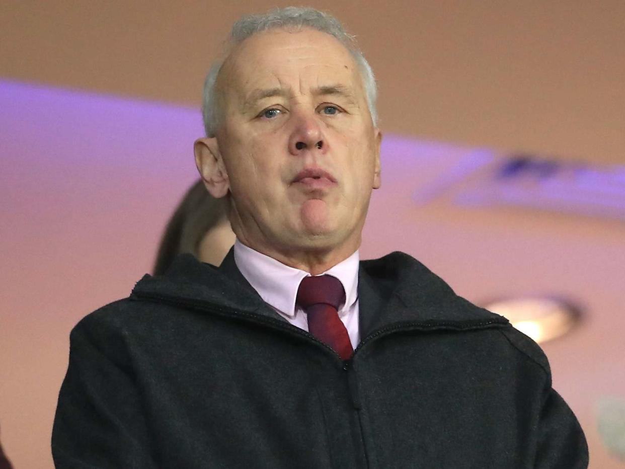 EFL chairman Rick Parry was secretly filmed while speaking with a Wigan supporter: PA