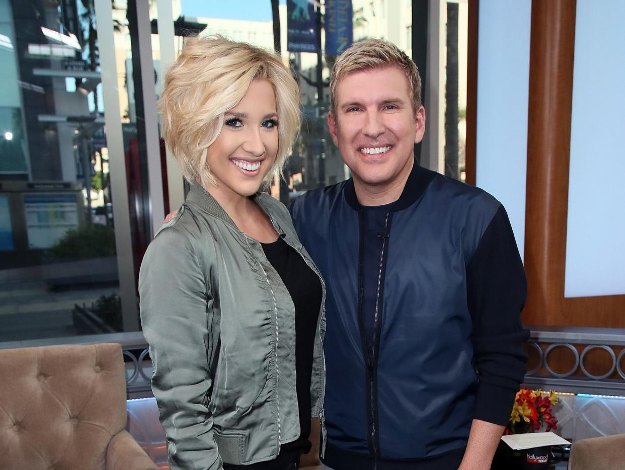 Savannah Chrisley and Todd Chrisley visit Hollywood Today Live at W Hollywood on February 24, 2017 in Hollywood, California.