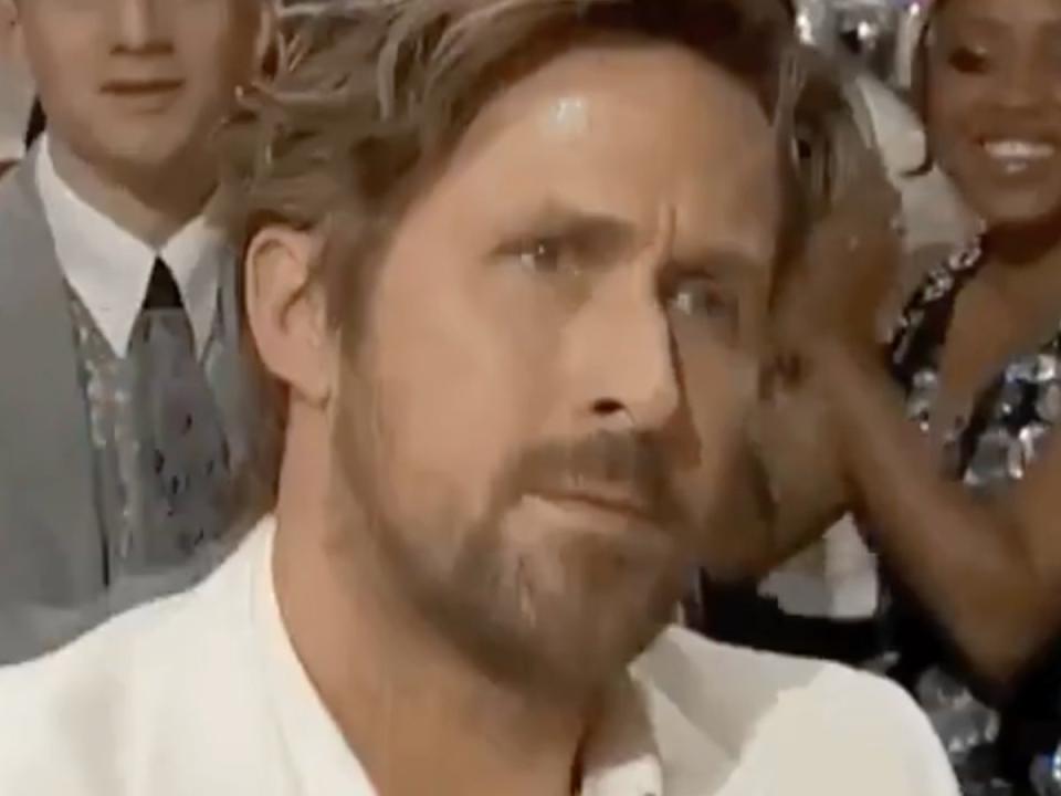 Ryan Gosling has ‘flabbergasted’ expression after winning Critics Choice Award for Best Song (X/Twitter)