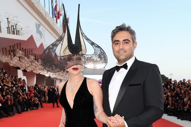 <p>Pascal Le Segretain/Getty</p> Lady Gaga and Michael Polansky at the Venice International Film Festival on Sept. 4, 2024