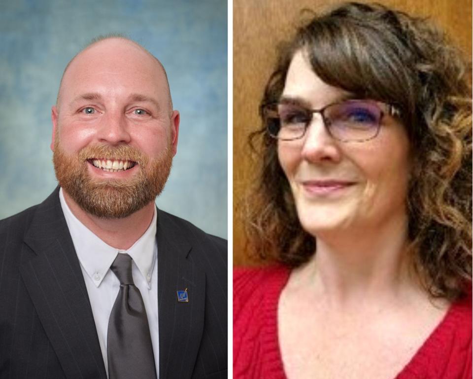 Michael Cummings (left) and Angela Myers, Manitowoc city council candidates for District 3.