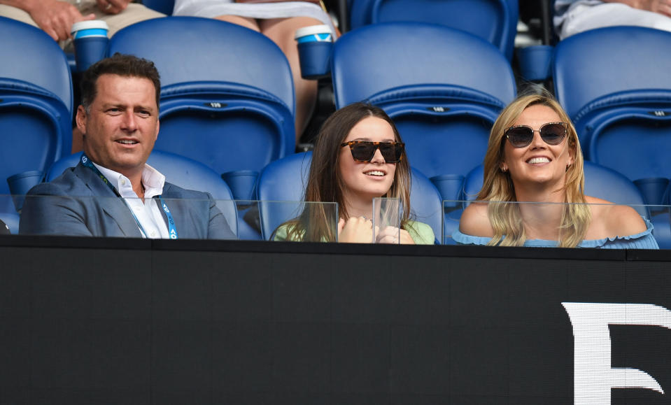 Channel Nine's Today show host Karl Stefanovic attends day three of the 2020 Australian Open at Melbourne Park on January 22, 2020 in Melbourne, Australia.