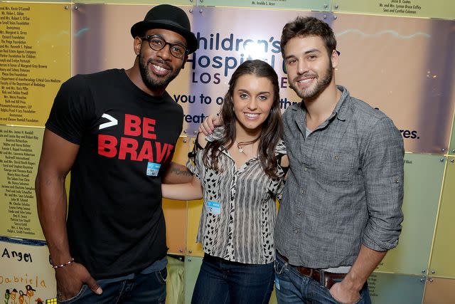 <p>Eric Charbonneau/WireImage</p> Stephen 'tWitch' Boss, Kathryn McCormick and Ryan Guzman at 'Step Up Revolution' DVD holiday screening at Children's Hospital Los Angeles on November 26, 2012