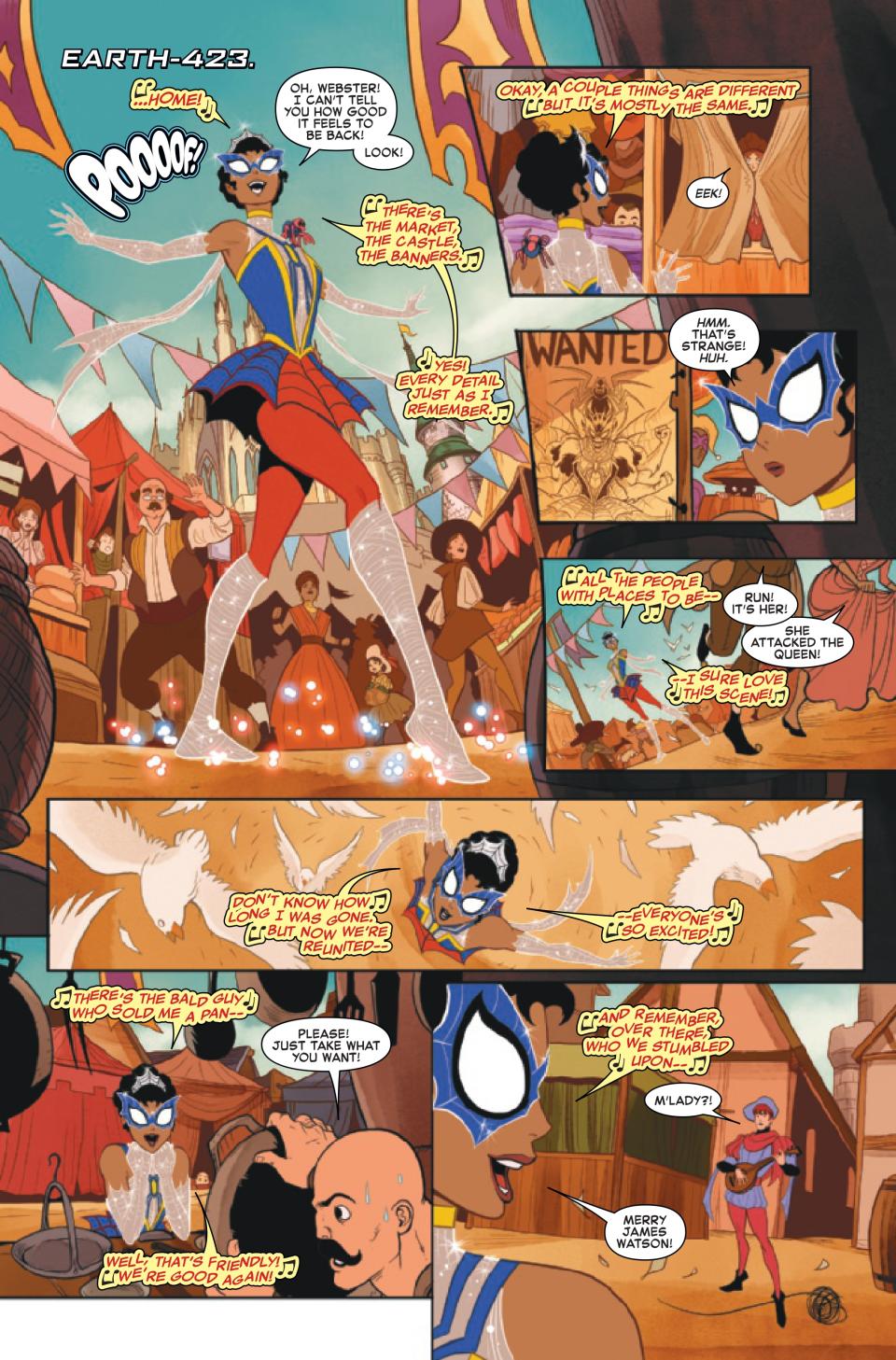 Pages from Edge of Spider-Verse #4.