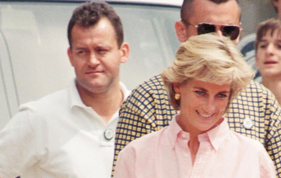 The 59-year-old, who served as Diana's butler for a decade, has been quite vocal about the royal family since Di's death in 1997 - pictured here in August 1997. Source: Getty