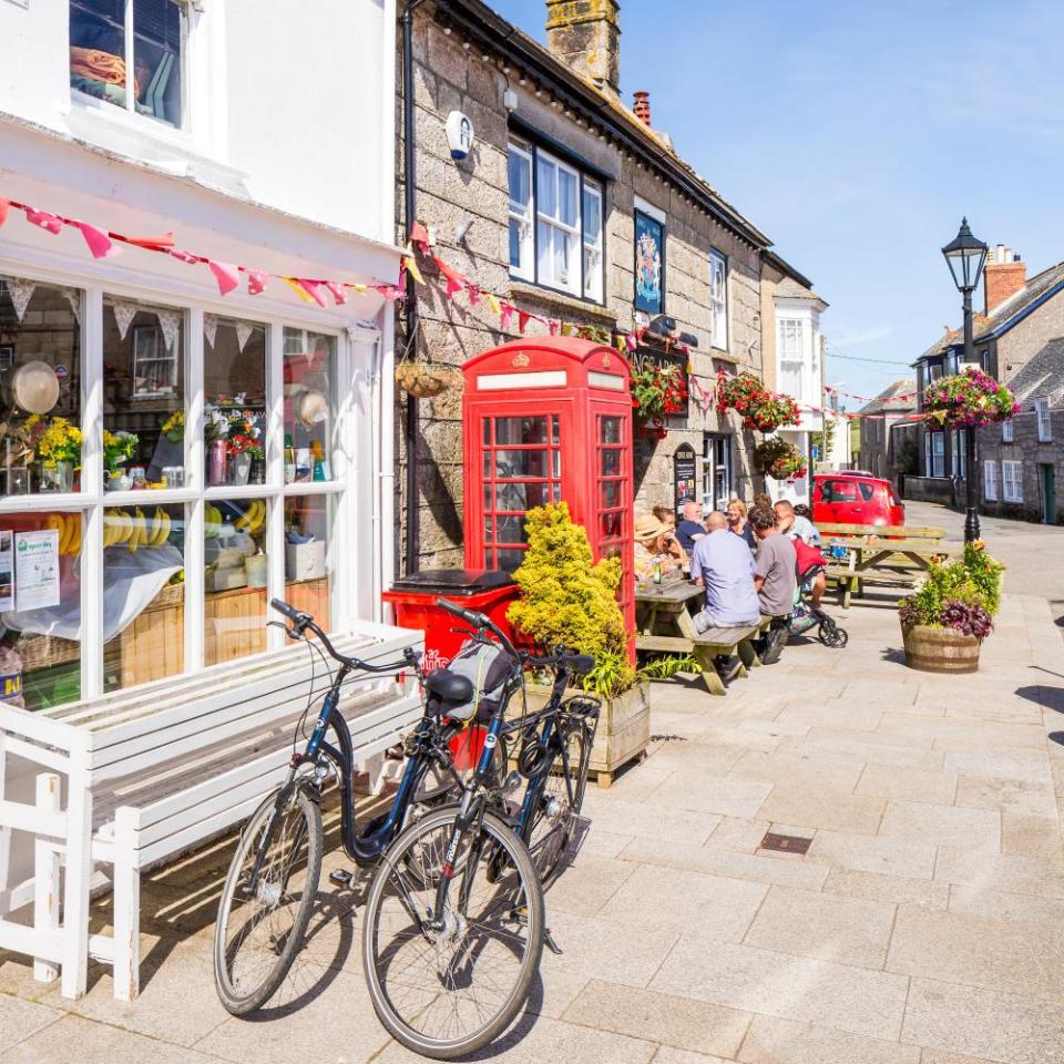 Market Square at St. Just, Cornwall, England, United Kingdom.