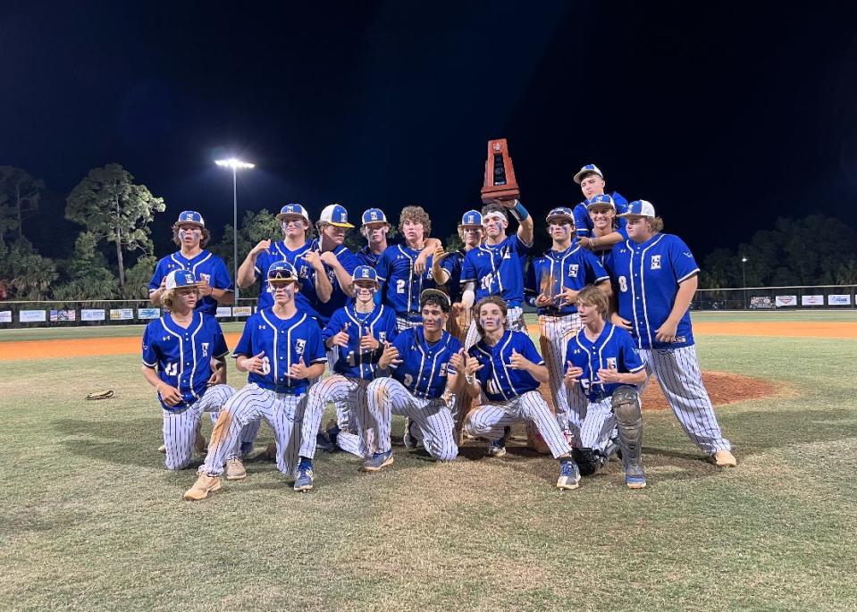 Imagine School won the 2024 District 2A-12 baseball title over Out-of-Door Academy.