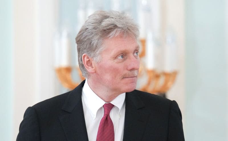 Kremlin spokesman Dmitry Peskov attends a meeting at the Konstantinovsky Palace. Vladimir Smirnov/KREMLIN/dpa