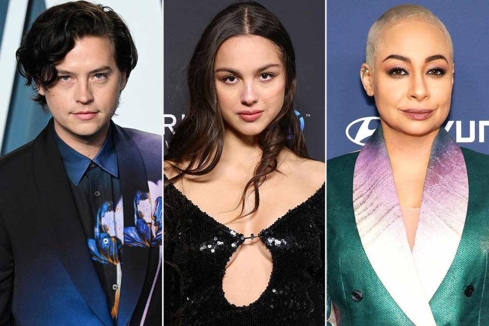 <p>Daniele Venturelli/WireImage; Rodin Eckenroth/Getty; Monica Schipper/Getty</p> Cole Sprouse, Olivia Rodrigo and Raven-Symone