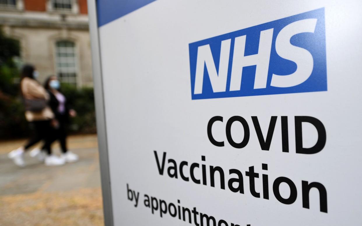 A Covid-19 vaccination centre in London - Shutterstock