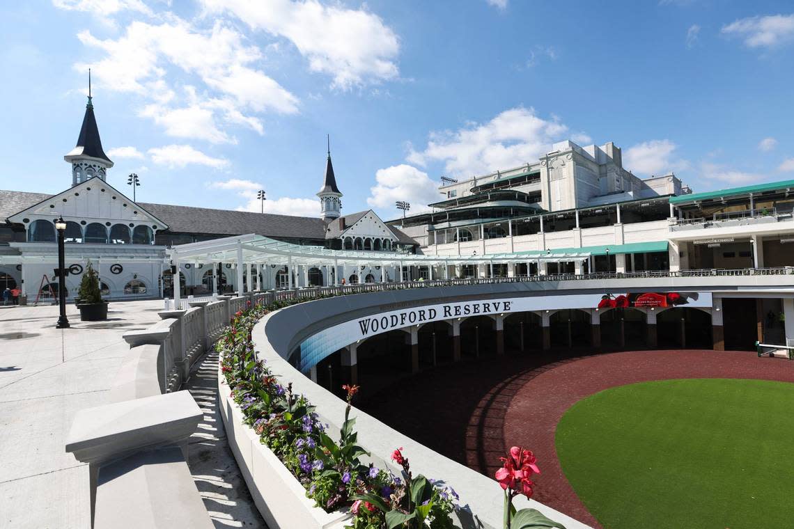 The newly renovated paddock at Churchill Downs cost $200 million.