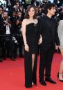 <p>Marion stepped away from her usual Dior, going for a corseted Jean Paul Gaultier design instead.<br><i>[Photo: Getty]</i> </p>