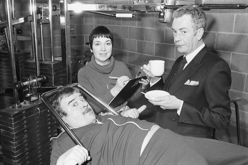 File photo dated 13/01/1983 of (left to right) Paul Shane, Ruth Madoc and Barry Howard, stars of TV comedy series Hi-de-Hi, at the Robin Cousins Sports Centre in Avonmouth, to launch a scheme to encourage sports participation for the over 50s