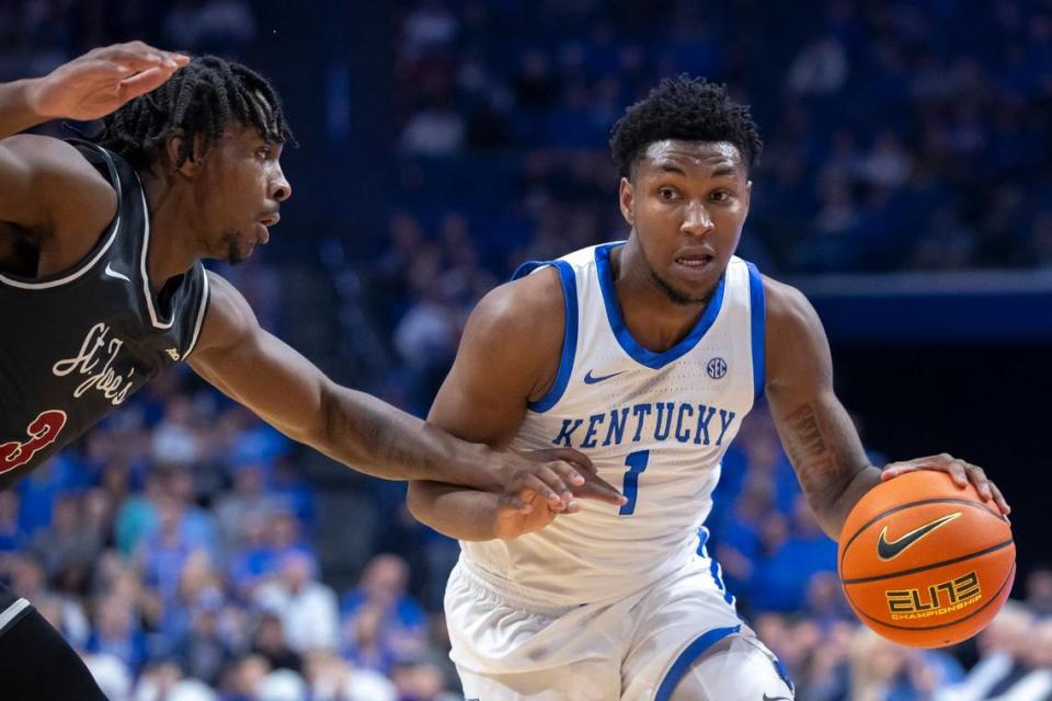 When No. 12 Kentucky faces the University of Pennsylvania on Saturday at the Wells Fargo Center, it will be a homecoming for UK freshman wing Justin Edwards (1), a Philadelphia product.