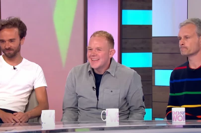Jack, Colson and Ben host podcast 'On the Sofa' together -Credit:ITV