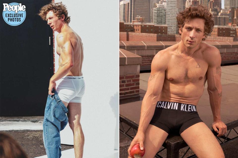 <p>Mert Alas</p> Jeremy Allen White for Calvin Klein