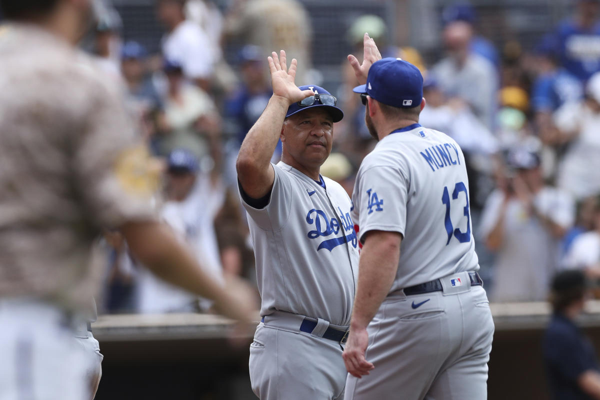 Dodgers blast four home runs, rout Padres to become first team to clinch  playoff berth - The Boston Globe