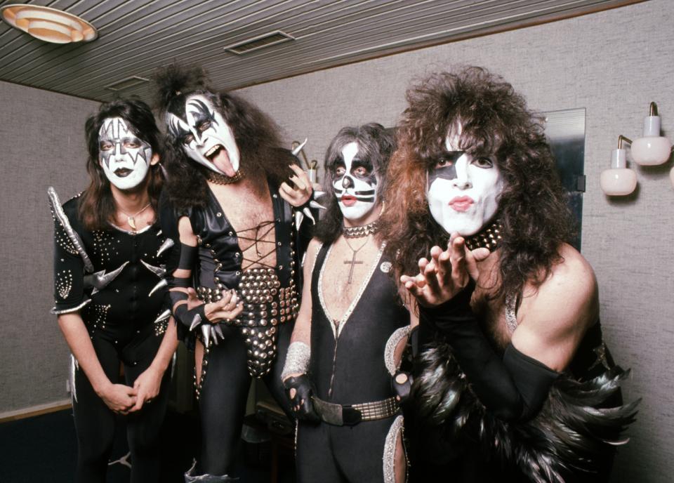 Kiss in Copenhagen, Denmark, May 29, 1976. (Photo by Jan Persson/Redferns)