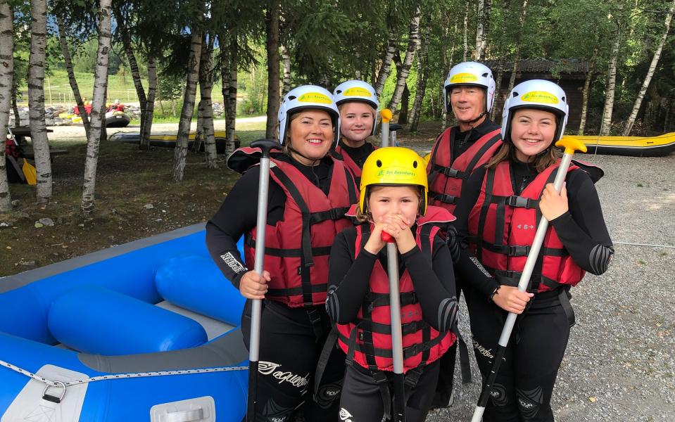 family with raft - Jacqui Davidson