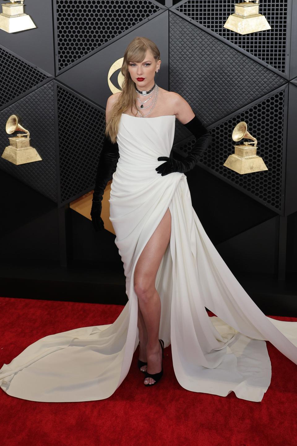 Taylor Swift attends the 2024 Grammy Awards