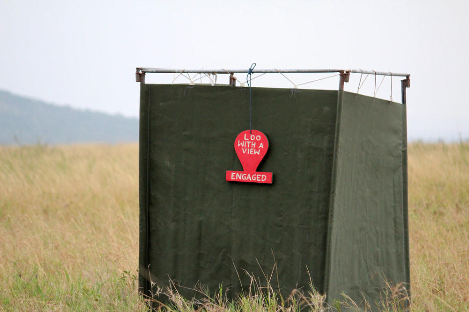 Loo with a view in Serengeti N.P. Tanzania