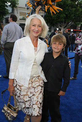 Helen Mirren and Cameron Mirren at the Los Angeles premiere of DreamWorks/Paramount Pictures' Transformers