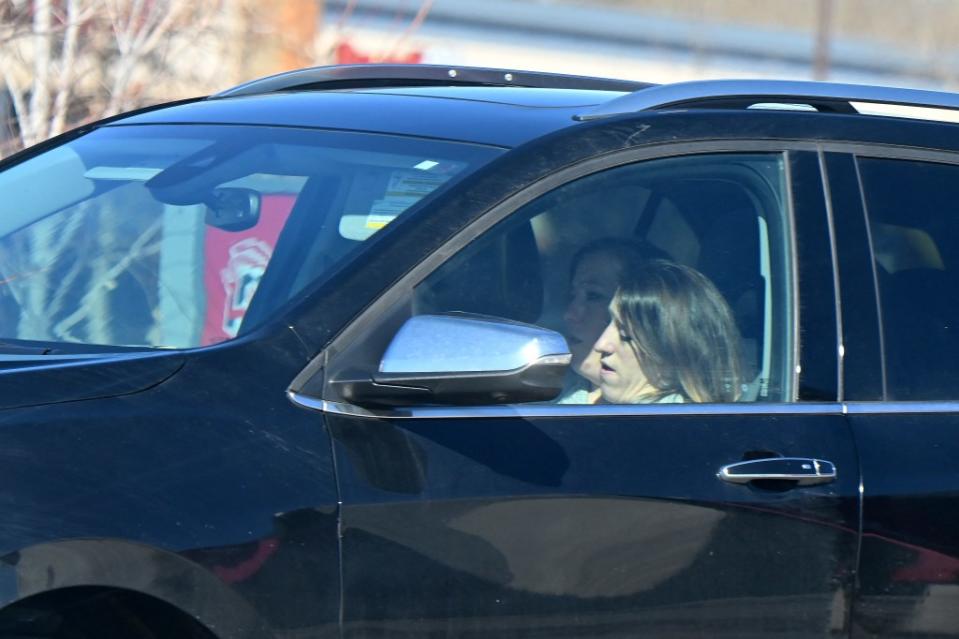 Conjoined twins Abby and Brittany Hensel, out and about after the wedding news. MEGA