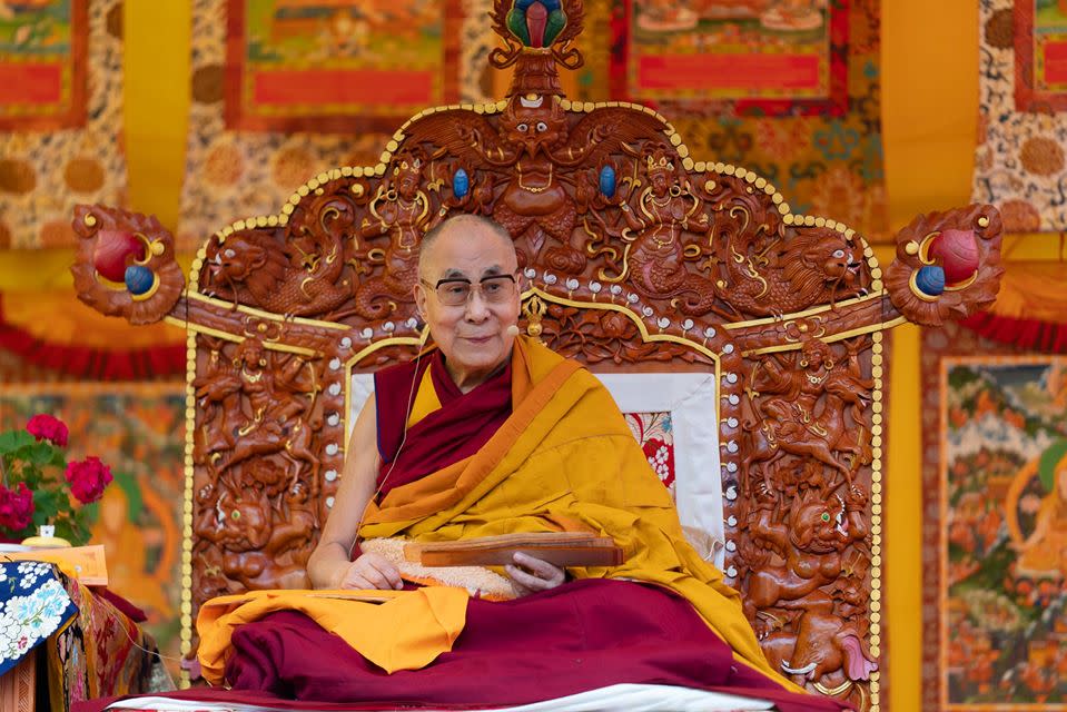 西藏精神領袖達賴喇嘛呼籲全球的佛教徒持《綠度母心咒》，希望武漢肺炎疫情能早日結束。   圖：翻攝自達賴喇嘛臉書