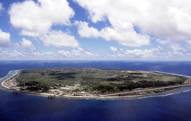 Australia sends asylum-seekers who try to enter the country by boat to offshore detention centres on Papua New Guinea and Nauru (pictured) in the Pacific with no prospect of being settled on the mainland