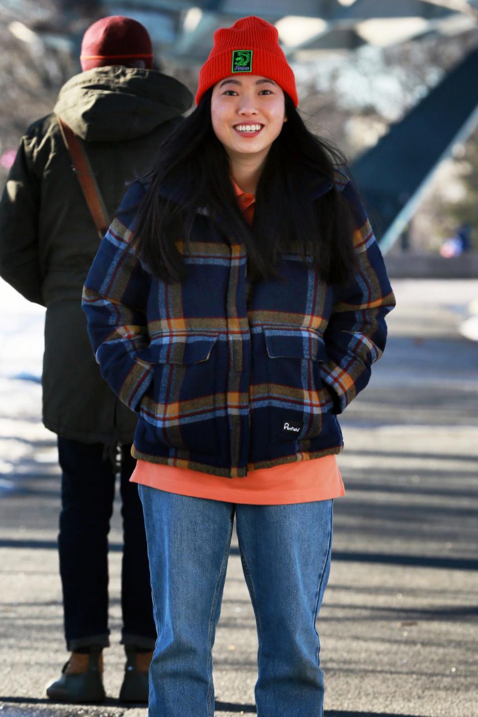 <p>Another day, another shoot for Awkwafina, who continues filming <em>Awkwafina Is Nora from Queens</em> in New York City on Wednesday.</p>
