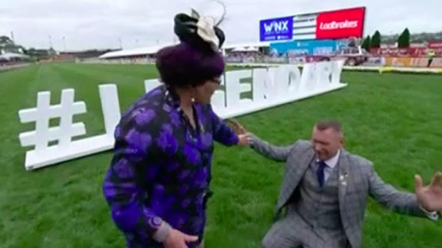 Winx owner Debbie Kepitis confronts journalist Matt Chapman after fourth  Cox Plate win