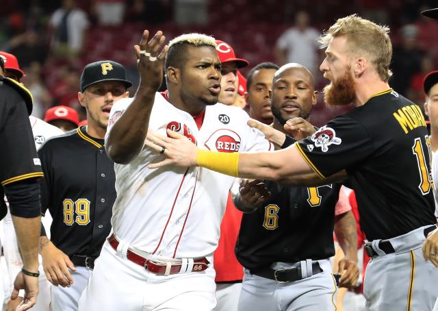 Cincinnati Reds legend Yasiel Puig traded mid-game, still fights the  Pirates for old time's sake - Yahoo Sports