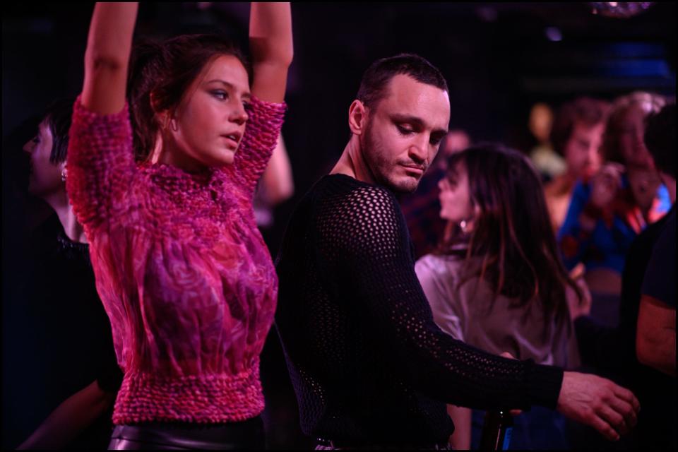 Franz Rogowski, center, finds himself caught between an affair with a young woman (Adele Exarchopoulos) and his relationship with his husband in "Passages."