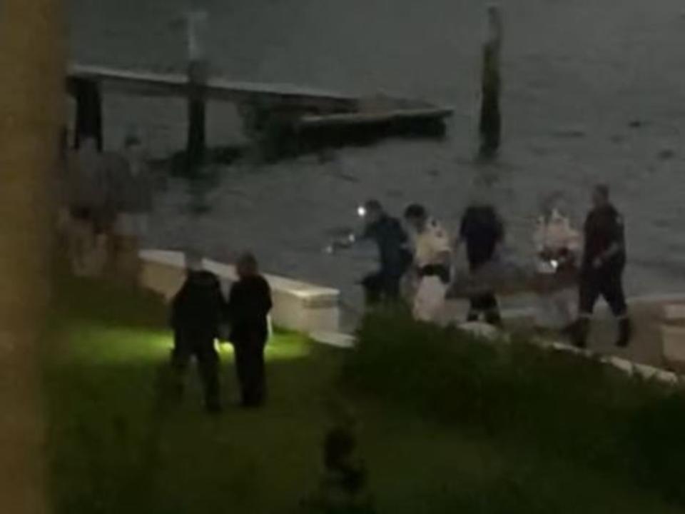 Paramedics were able to remove the woman from the water and rushed her to hospital. Photo: Facebook