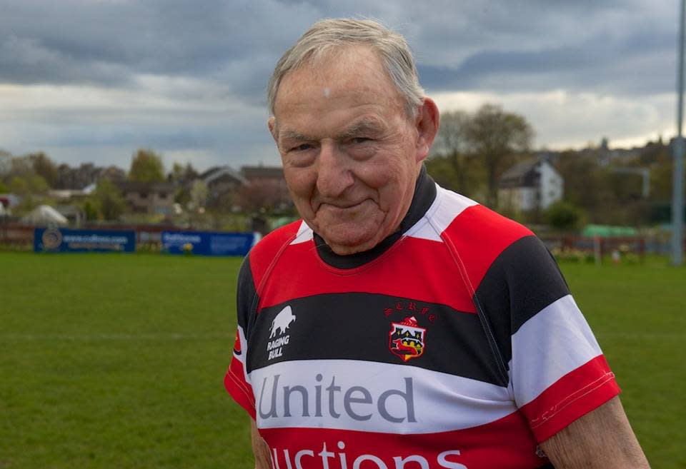 Easton Roy is 95 years old and he still plays rugby. Yeah, he’s legendary. (Stirling County RFC)