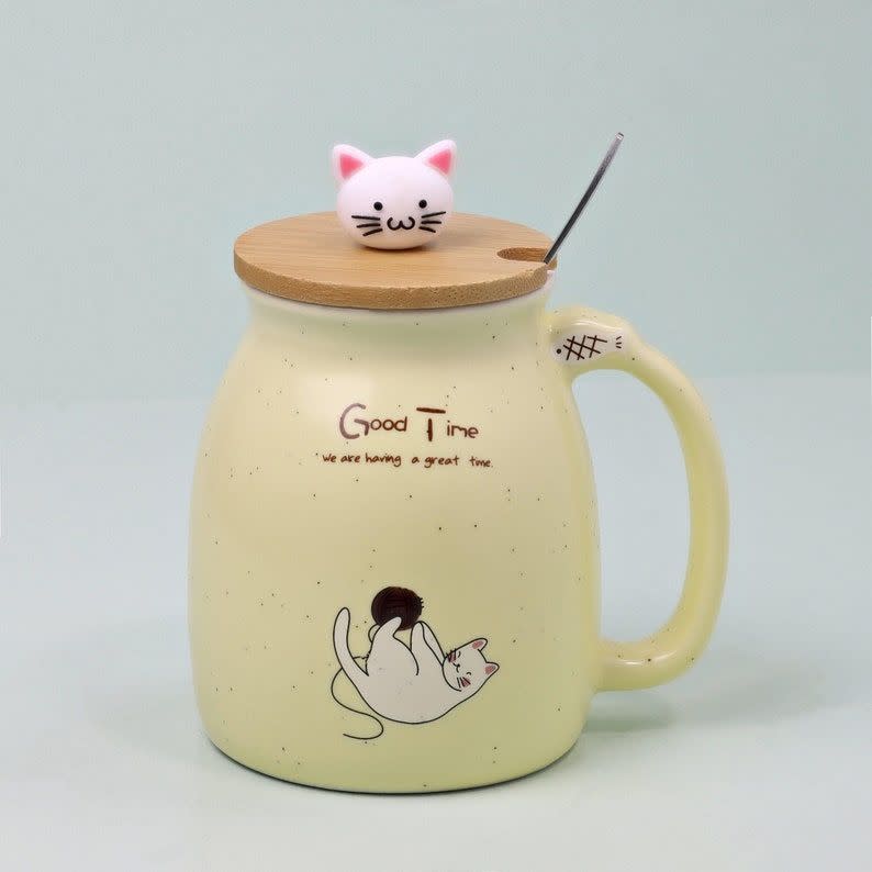 18) Ceramic Cat Mug