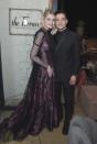 <p>After the SAG awards, the actors hit up the Netflix after party, with Boynton wearing a mesh, floral gown by Erdem and Malek in all-black-everything.</p>