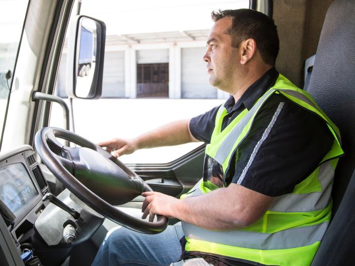 Trucker driver truck