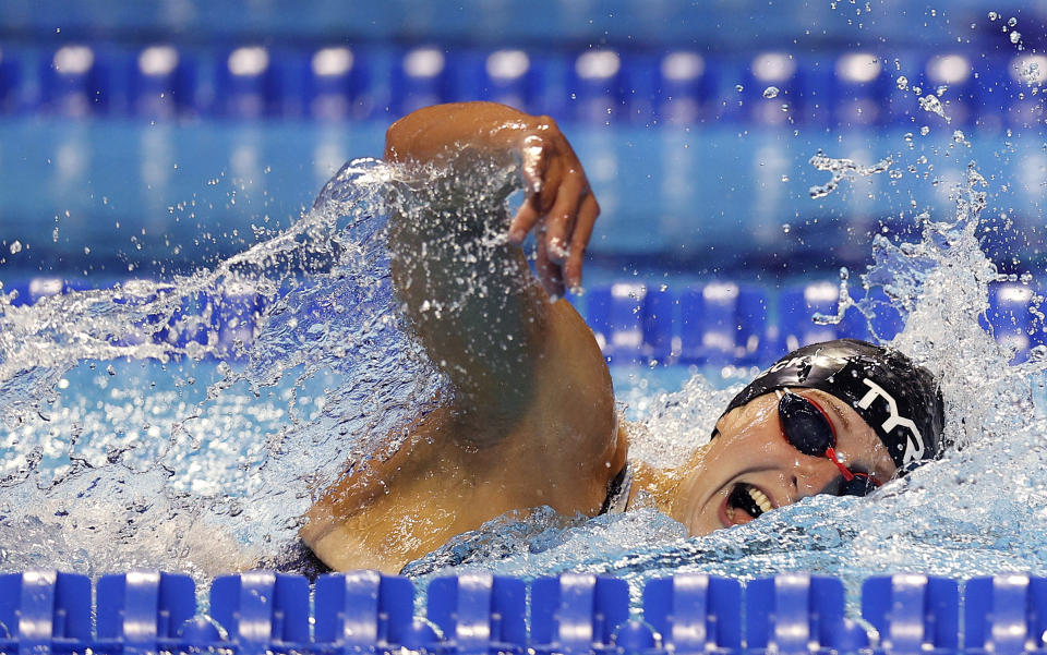 Katie Ledecky is the most dominant distance freestyler the world has ever seen. (Photo by Maddie Meyer/Getty Images)