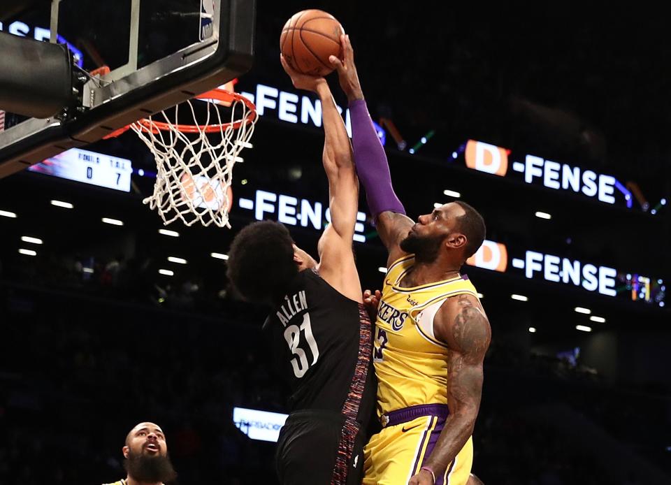 If you’re not familiar with Nets center Jarrett Allen, now’s probably a good time to get to know his game. (Getty)