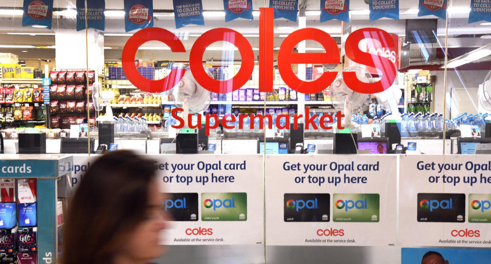 Coles store pictured.