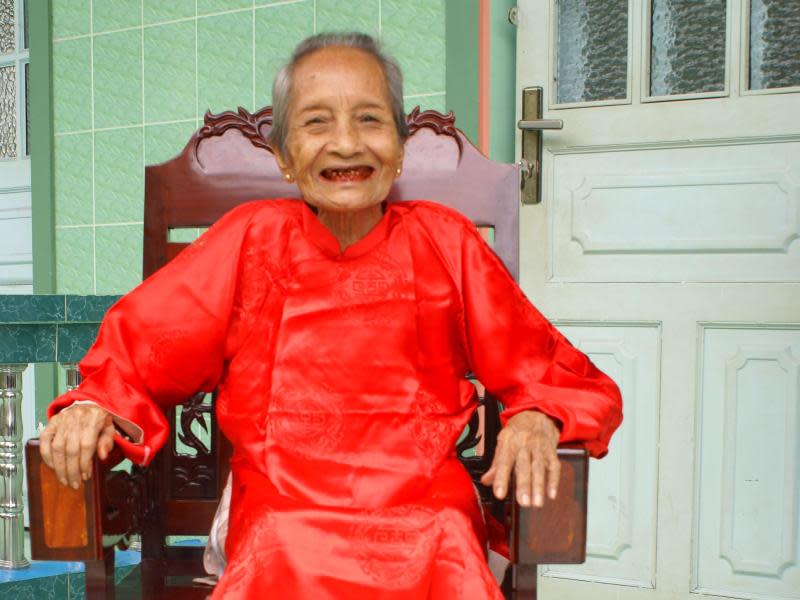 Nguyen Thi Tru gilt als älteste Frau der Welt. (Bild: dpa)