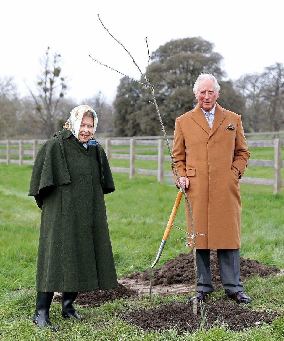 Queen Elizabeth and King Charles