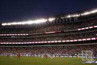The United States plays against Portugal during the first half of an international friendly soccer match Thursday, Aug. 29, 2019, in Philadelphia. (AP Photo/Matt Slocum)