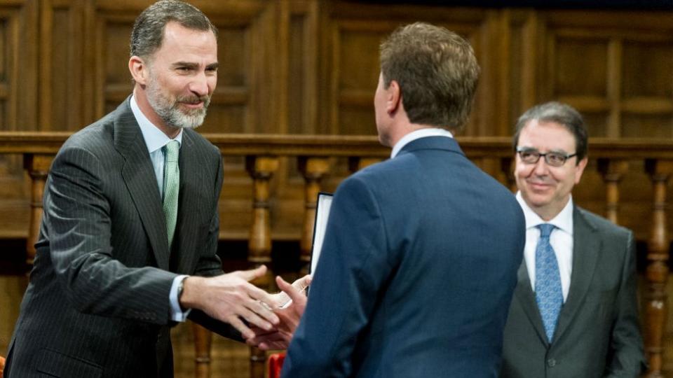 Entrega del Premio Rey de España a los Derechos Humanos a la Patrulla Aérea Civil de Colombia.