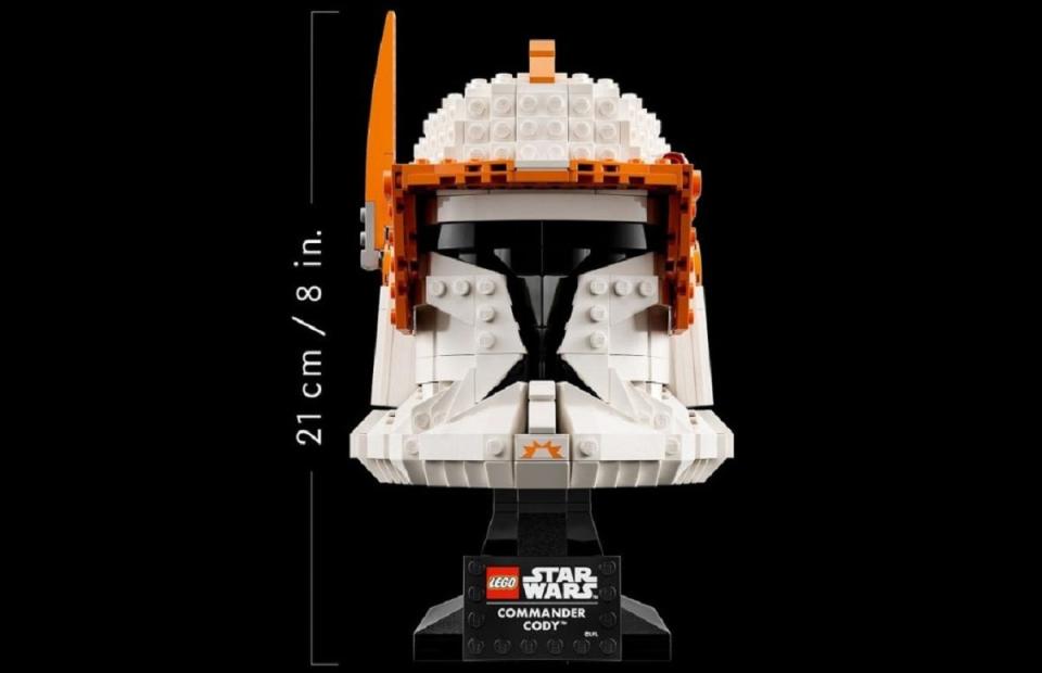 Commander Cody LEGO helmet, front view