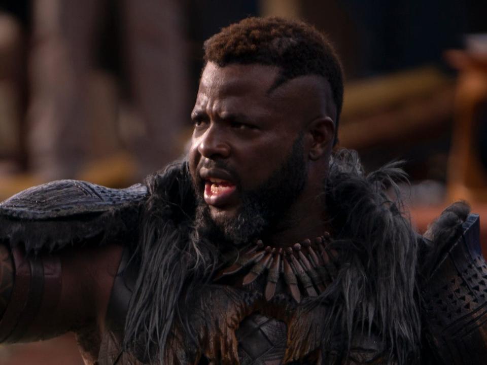 Winston Duke as M'Baku in "Black Panther: Wakanda Forever."