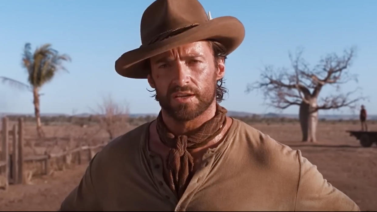  Hugh Jackman in a cowboy hat from Australia/Faraway Downs. 