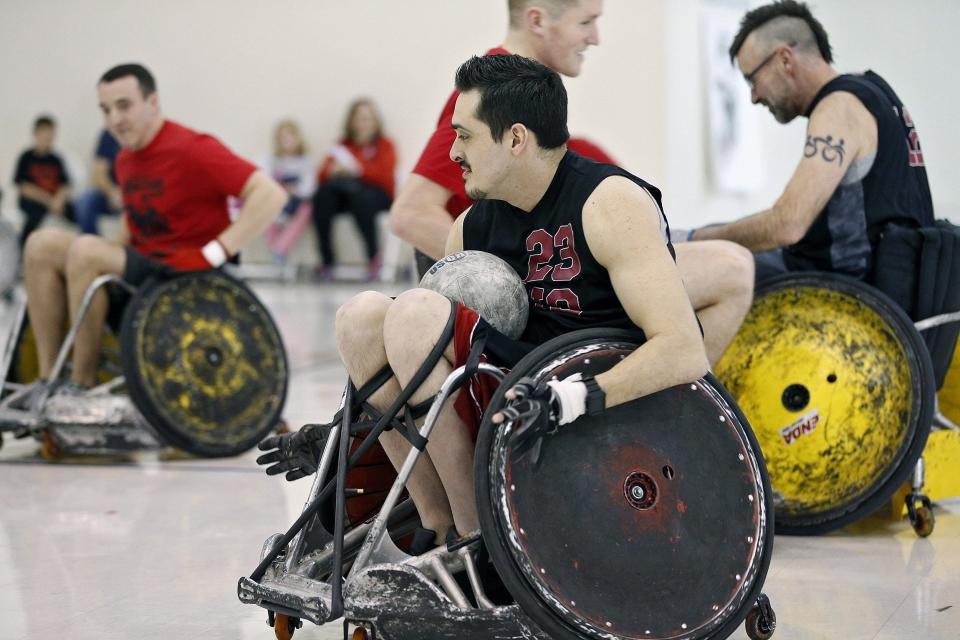 Ohio Buckeye Blitz's Daniel Pitaluga carries the ball during a daylong tournament at the Franklin Park Adventure Center