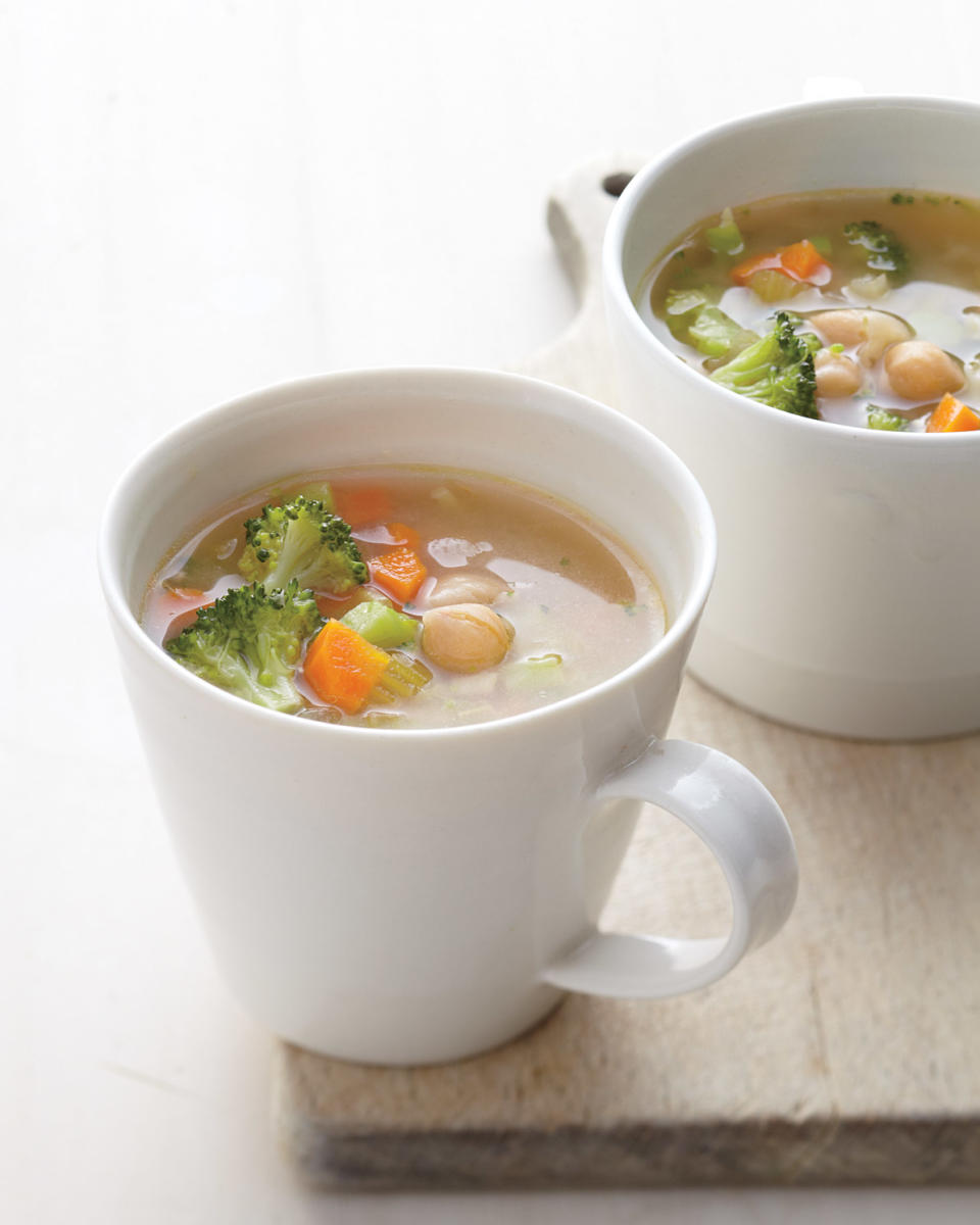 Breakfast Vegetable-Miso Soup with Chickpeas